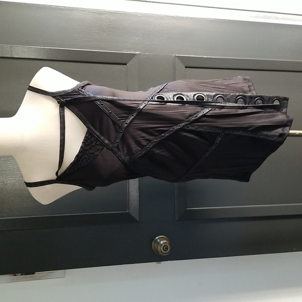 Salvage Black Mini Dress Size Large